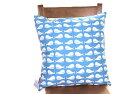 ☆クジラ ブルー クッションカバー 北欧 クッション かわいい 45x45cm 新生活 インテリア ソファ リビング コットン100% 北欧雑貨　CAMP CIRRUS】キャンプシーラス★