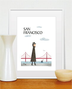 A[g |X^[ SAN FRANCISCO TtVXR E̊X|X^[ A3TCY 30x42cm i  z ss A[g  CeA   ^yXg[ `FR̃fUCi[