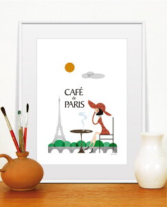 A[g |X^[ Cafe de Paris JtF p A3TCY 30X42cm CeA i  z ss A[g   j[N  ^yXg[