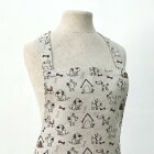 linas リナス 北欧 エプロン 犬 犬小屋 リネン＋コットン 麻綿混紡 かわいい おしゃれ レディース 母の日 キッチン用品 リトアニア