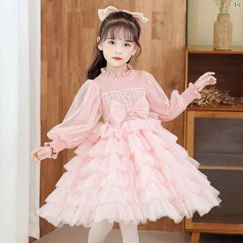 キッズ スカート ワンピース ドレス かわいい ガールズ 子供服 韓国 ガールズ プリンセス ドレス 春秋 洋風 サマー ドレス ワンピース ガーゼ スカート 子供 スカート 誕生日 春 ドレス レディース 夏