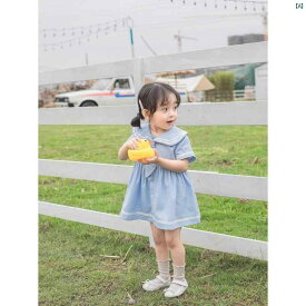 ガールズ キッズ スカート ワンピース ドレス かわいい ガールズ 子供服 韓国 ガールズ 半袖 ドレス 夏 女児 赤ちゃん ドレス 韓国 バー ジョン 中小 子供 スカート カレッジ