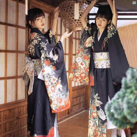 レディース レディース 着物 浴衣 おしゃれ 和服 和 日本 古風 レトロ コスプレ かわいい 綺麗 自撮り 撮影 着物