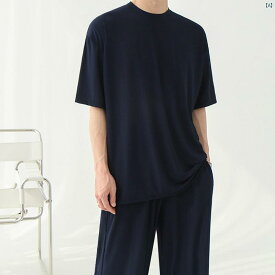 メンズ　韓国ファッション　男性　クール　かっこいい 冷感 半袖 Tシャツ スーツ 男性 夏 韓国 イン カジュアル スポーツ 服 セット