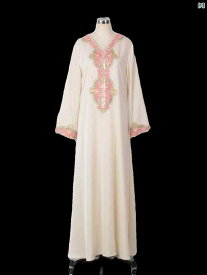 中東 ドバイ 越え ファッション レディー スローブ アラビア 服 ビーズ 刺繍 ドレス