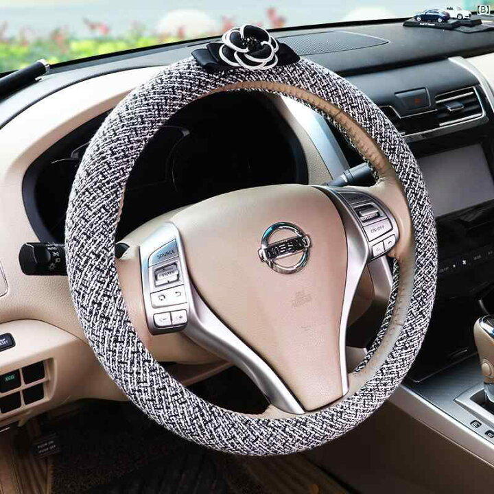 楽天市場】車用品 車 車内 装飾 華か 便利 車用 ハンドル カバー 新型 