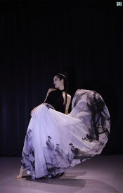 レディース　ファッション 大歳 クラシック ダンス パフォーマンス 衣装 夏 新 中華風 キャミソール レディース エレガント スイング スカート