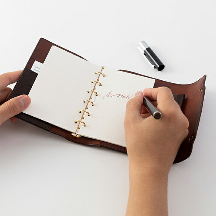 楽天市場】【オーセン】 システム手帳 (ミニサイズ) ( 手帳 ミニ6穴 6  