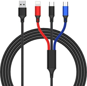3in1 [dP[u type-c [dP[u USB Type C Micro USB P[u iPhone android type-c d iPhone14/13/12/12pro/11/11pro/XR/X/8plus/7/7 plus/6/6s plus/iPad/Macbook @Ή 1.2m (3F)