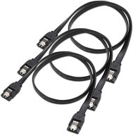 送料無料 黒 45CM 3本セット SATA ケーブル ストレート型 Sata3 シリアル ATA3.0 ケーブル 6 Gbps対応 SS…