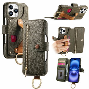 iPhone �P�[�X �蒠�^ �X�}�z�P�[�X �������� �x���g�t�� �Ў葀�� ���@�� RFID���C�h�~ �X�L�~���O�h�~ �J�[�h�|�P�b�g ���z�^ �g�уJ�o�[ ���f�B�[�X ��i iPhone11/12/12pro/13/14/15/16E/16/16pro/16plus/1