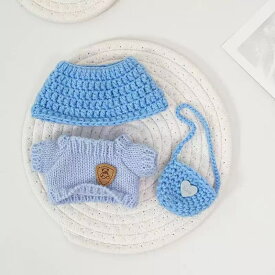 編み物　3色選択可能　labubu用服のみ キーホルダー ぬいぐるみ 服 ぬい服 ラブブのぬいぐるみ 適用 着せ替え コスチューム