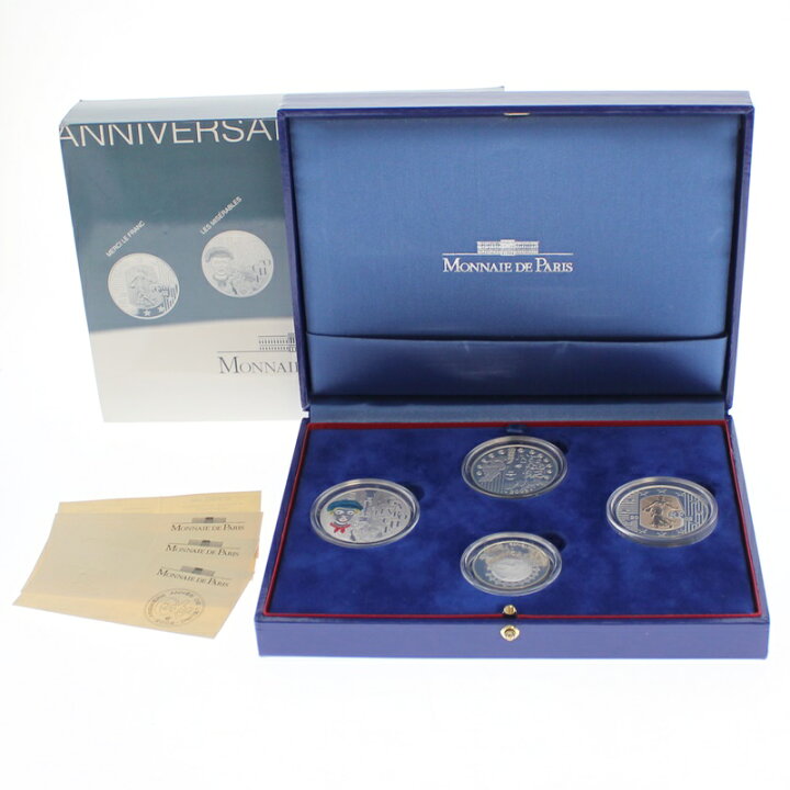 楽天市場】【中古】MONNAIE DE PARIS モネドパリ 銀貨4種セット 