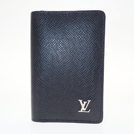 【中古】LOUIS VUITTON ルイ・ヴィトン オーガナイザー・ドゥ ポッシュ タイガ レザー ノワール シルバー金具 M30283 USED‐A m26-1200182925800589