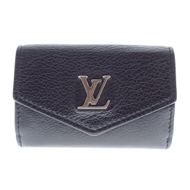 【中古】LOUIS VUITTON ルイ ヴィトン ポルトフォイユ ロック ミニ ノワール M63921 三つ折り財布 USED‐B m26-1200181925800275