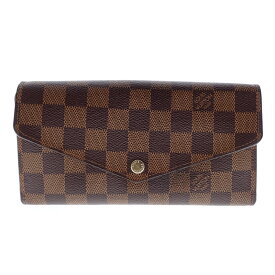 【中古】LOUIS VUITTON ルイ ヴィトン ダミエ ポルトフォイユ サラ N63209 長財布 USED‐B m26-1200175925800071
