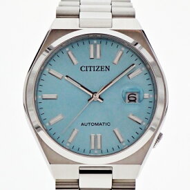 【中古】CITIZEN シチズンコレクション TSUYOSA NJ0151-88M 8210-S126967 自動巻き 5気圧防水 サファイアガラス アイスブルー文字盤 裏スケ メンズ 腕時計 USED-A m26-1200296925801592