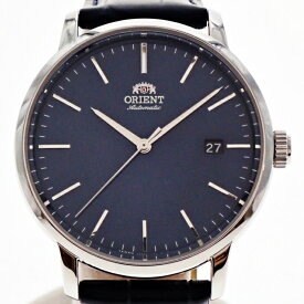 【中古】ORIENT オリエント コンテンポラリー RN-AC0E04L 自動巻き デイト 青文字盤 裏スケ メンズ 腕時計 USED-A m26-1200296925801005