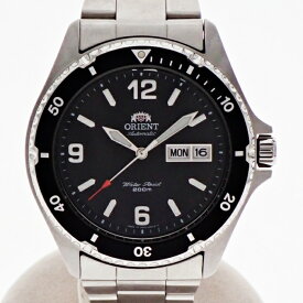 【中古】ORIENT オリエント Mako SAA02001B3 ダイバーズウォッチ 自動巻き 黒文字盤 200m防水 デイデイト メンズ 腕時計 USED-AB m26-1200296925801009