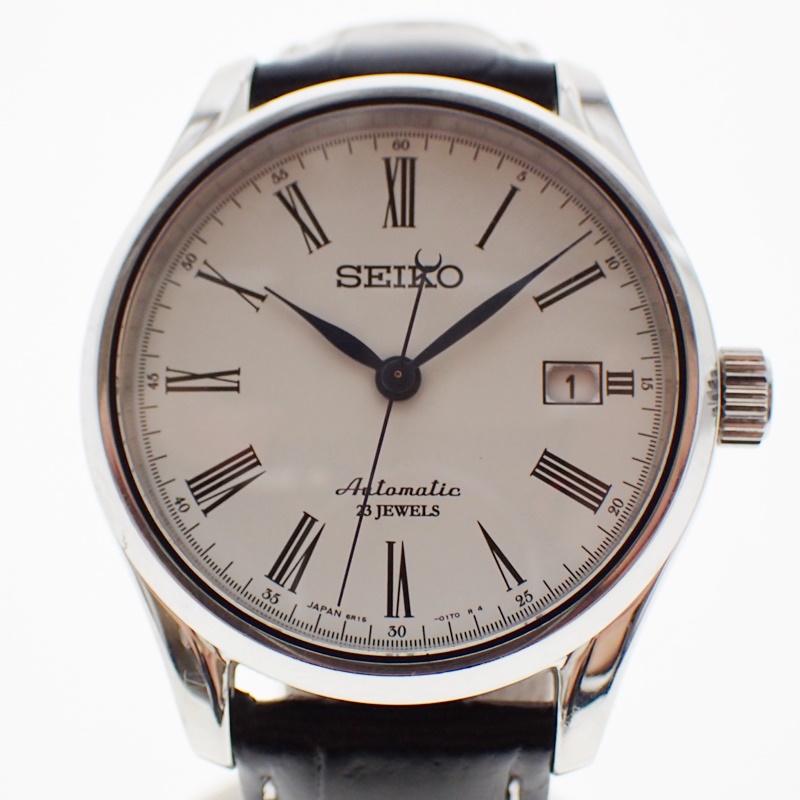 SEIKO　セイコー　プレサージュ　SARX019　6R15-02P0　自動巻き　ブラック文字盤  USED-B メンズ 腕時計　裏スケ　m23-1200306925800125