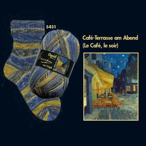 【100g巻】Opal(オパール) 毛糸 Vincent van Gogh (ヴィンセント・ヴァン・ゴッホ) 5431番色 夜のカフェテラス