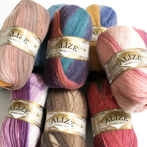 �y100g���zalize(�A���[)�@�ю��@Angora Gold Batik�i�A���S���S�[���h�o�e�B�b�N�j