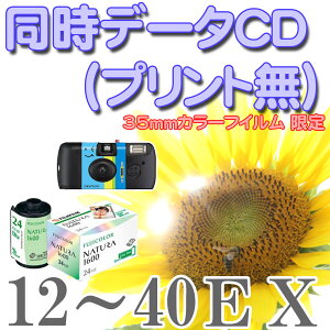 【メール便に限り送料無料:送料はご注文後修正致します】カラーフイルム現像(フィルム現像・ネガ現像)【データCD書込み・インデックス付・プリントは無し】使い捨てカメラ