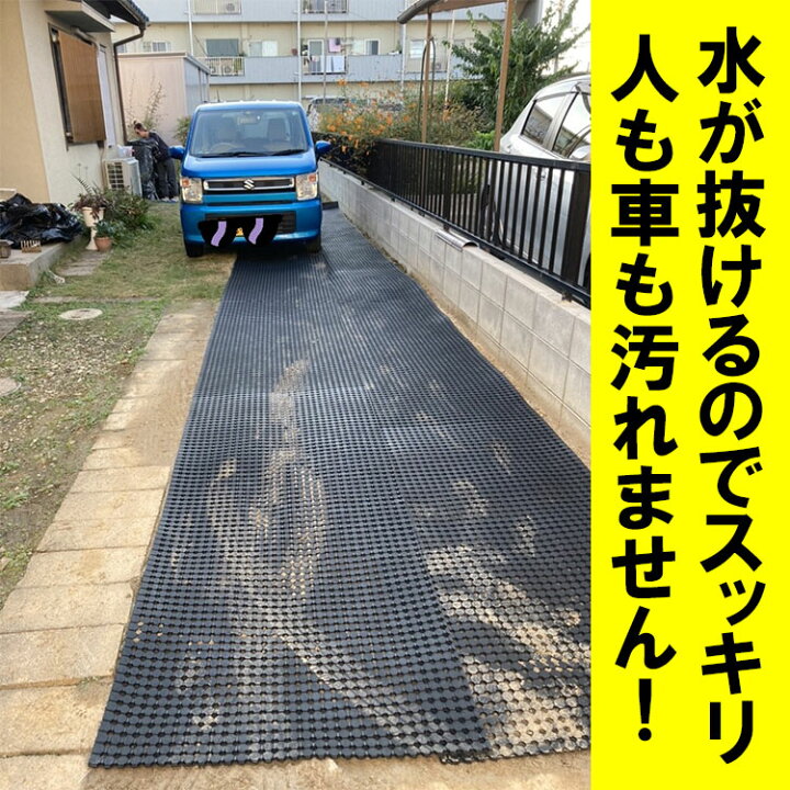 楽天市場】全面穴あきゴムシート 厚さ10ミリ×幅0.45M×長さ2.5M 黒 芝生 