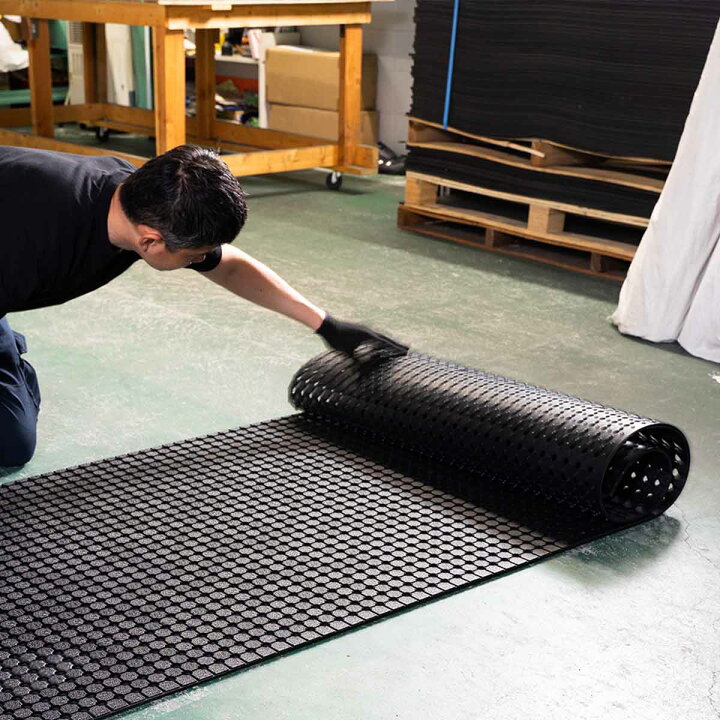 楽天市場】全面穴あきゴムシート 厚さ10mm（幅0.9M〜1.8M×長さ1M〜3.9M 