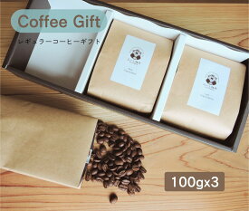 丘の上珈琲 コーヒー ギフト セット コーヒー豆 100g×3種類 全14種類から選べる ラッピング・各種のし対応 レギュラーコーヒー 自社焙煎 専門店 飲み比べ こだわり