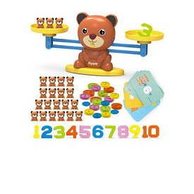 REMOKING くま 天秤 てんびん 知育玩具 数字 バランスゲーム 算数 足し算 引き算 女の子 おもちゃ 男の子 おもちゃ 子供玩具 コイン