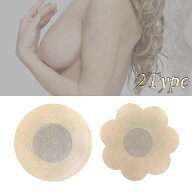 5ペア ニップレス 使い捨て 不織布 薄型 パッド ニップル バストトップシール 乳首 カバー ノーブラ 卒乳…