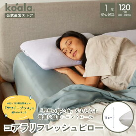 ＼サタデープラス(MBS/TBS系)で紹介／枕 ピロー コアラリフレッシュピロー 低反発 安眠 快眠 コアラ マットレス メモリーフォーム 竹炭配合 温度調節 通気性 koala(R) コアラ(R)