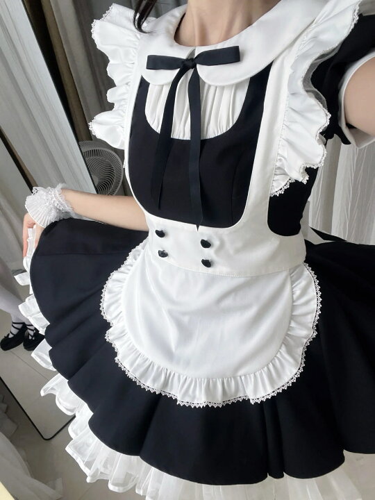 ドレス 通販 コルセット メイド 通販 フリル メイド服 コルセット 
