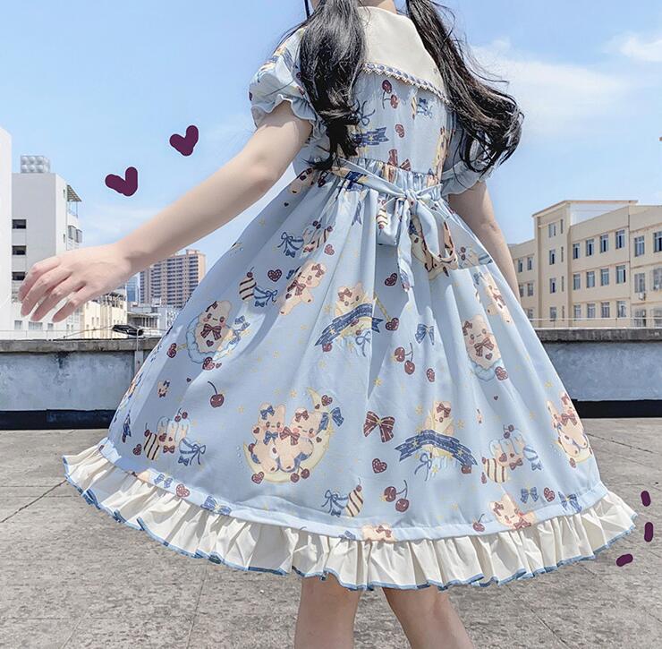 オリジナル ロリータ 洋服 オリジナル lolita 【栀】LO599 ワンピース