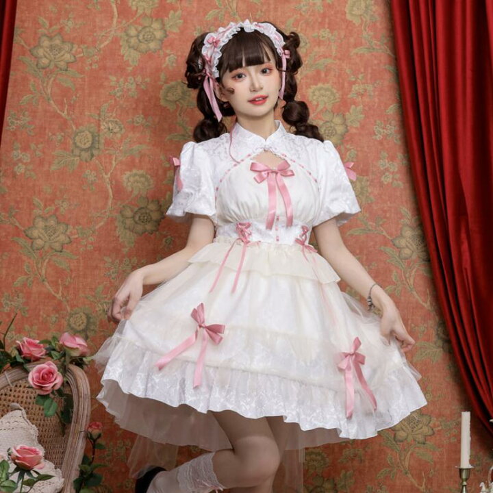 楽天市場】ロリータワンピース 可愛いロリータ服 半袖ワンピース 甘 