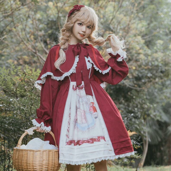 楽天市場】長袖ワンピース ロリータワンピース 可愛いロリータ服 