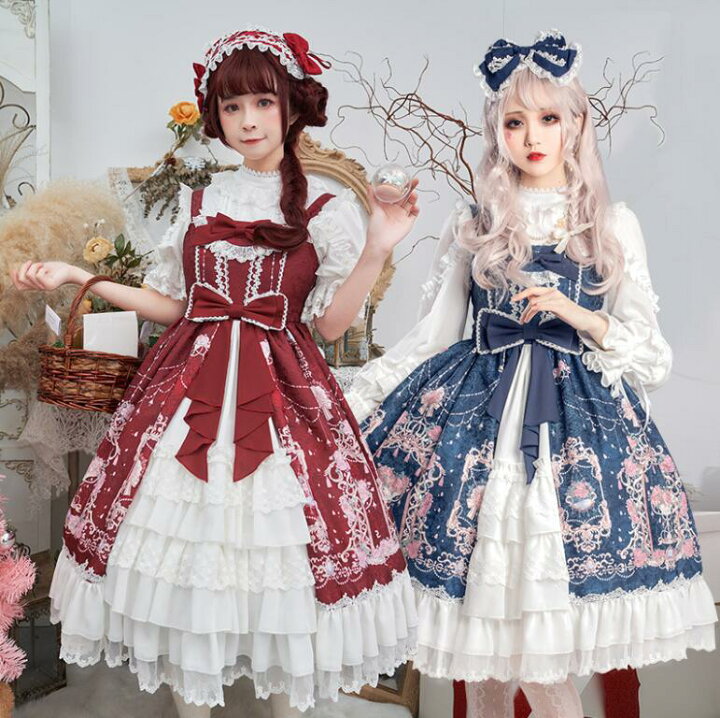 楽天市場】ジャンパースカート ロリータワンピース 可愛いロリータ服 