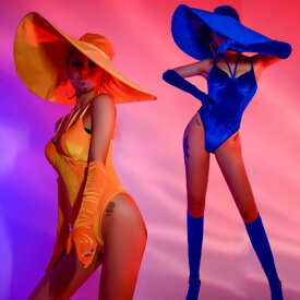 【在庫処理】キャバドレス ジャズダンス衣装 ダンスセット ダンス衣装 レオタード セクシーダンス衣装 欧米風 イベント ダンス発表会 jazz ステージ舞台演出服 練習着 チーム衣装 団体服 チアガール クラブ 帽子+レオタード+手袋 3色