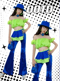 女の子 ジャズダンス衣装 キッズ レトロ風 ベロアパンツ オフショルダートップス 子供ダンス服 ラテンダンス パンタロン ラップパンツストレッチ 演出 ガールズ 団体 チアダンス ステージ チーム hippop イベント ファッションショー 香港風 ラテンダンス 復古風 社交ダンス