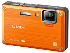 【中古】(非常に良い)パナソニック 防水デジタルカメラ LUMIX (ルミックス) FT1 サンライズオレンジ DMC-FT1-D