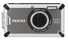 【中古】(非常に良い)PENTAX 防水デジタルカメラ OPTIO (オプティオ) W80 ガンメタルグレー 1200万画素 光学5倍ズーム OPTIOW80GG