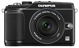 【中古】OLYMPUS ミラーレス一眼 E-PL2 パンケーキレンズキット ブラック E-PL2 PKIT BLK