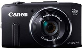 【中古】(非常に良い)Canon デジタルカメラ Power Shot SX280HS 約1210万画素 光学20倍ズーム ブラック PSSX280HS