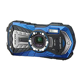 【中古】(非常に良い)RICOH 防水デジタルカメラ RICOH WG-40W ブルー 防水14m耐ショック1.6m耐寒-10度 RICOH WG-40W BL 04693
