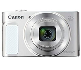 【中古】(非常に良い)Canon キヤノン コンパクトデジタルカメラ PowerShot SX620HS ホワイト 光学25倍ズーム PSSX620HS(WH)