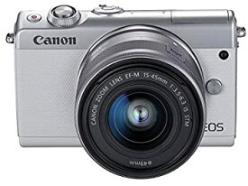 【中古】(非常に良い)Canon ミラーレス一眼カメラ EOS M100 EF-M15-45 IS STM レンズキット(ホワイト) EOSM100WH1545ISSTMLK