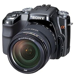 【中古】ソニー SONY デジタル一眼レフ α100高倍率ズームレンズキット DSLR-A100H ブラック