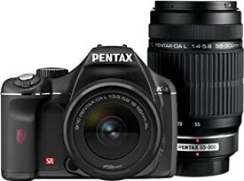 【中古】(非常に良い)PENTAX デジタル一眼レフカメラ K-x ダブルズームキットブラック