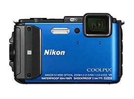 【中古】(非常に良い)Nikon デジタルカメラ COOLPIX AW130 ブルー